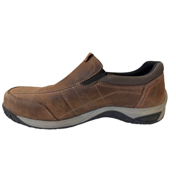 Dunham Men\'s 10.5 Battery Park slip-on shoes brown/Nubuck waterproof Walking main image 7